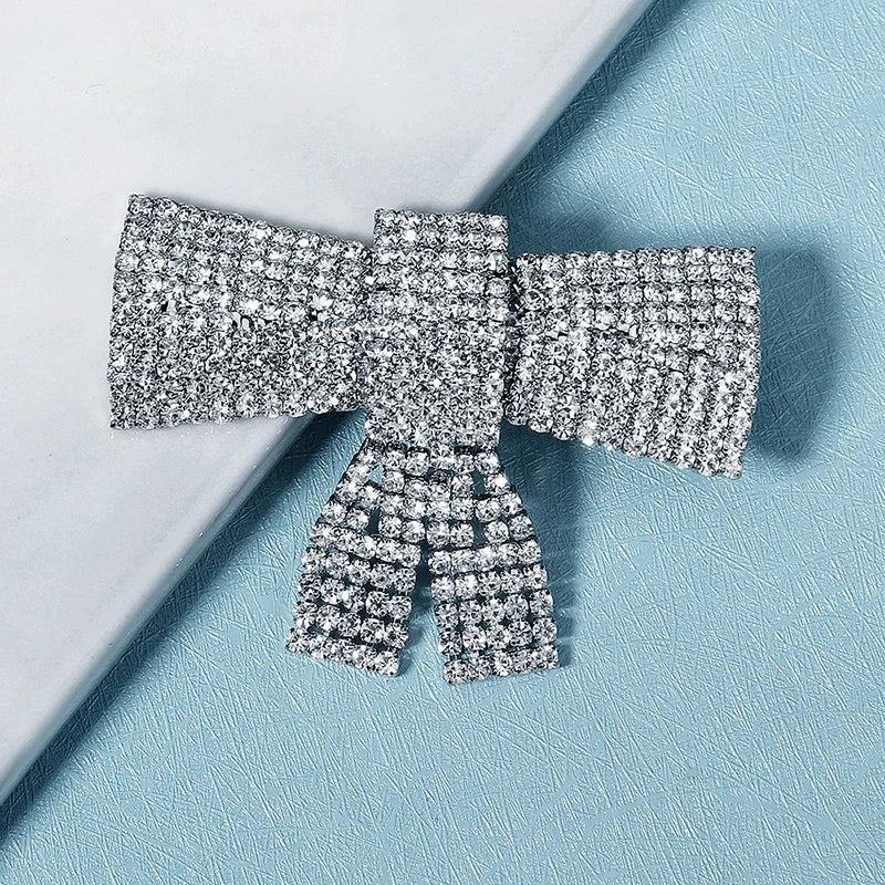 Rhinestone Hair Clips Silver Hairpins Party Jewelry Headwear