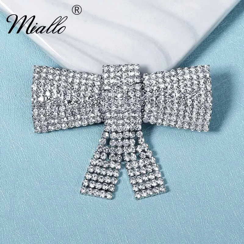 Rhinestone Hair Clips Silver Hairpins Party Jewelry Headwear