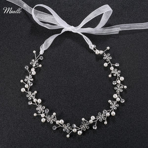 Pearl Flower Bridal Headband Wedding Hairband