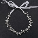Pearl Flower Bridal Headband Wedding Hairband
