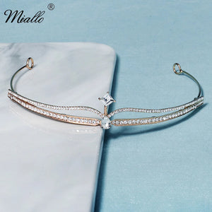 Bridal Rhinestone Crown Headband Wedding Hair Jewelry