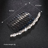 Bridal Clear Rhinestone Hairpins Wedding Hair Jewelry Accessories