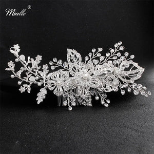 Crystal Wedding Hair Comb Bridal Hair Jewelry Ornaments Hair Clips