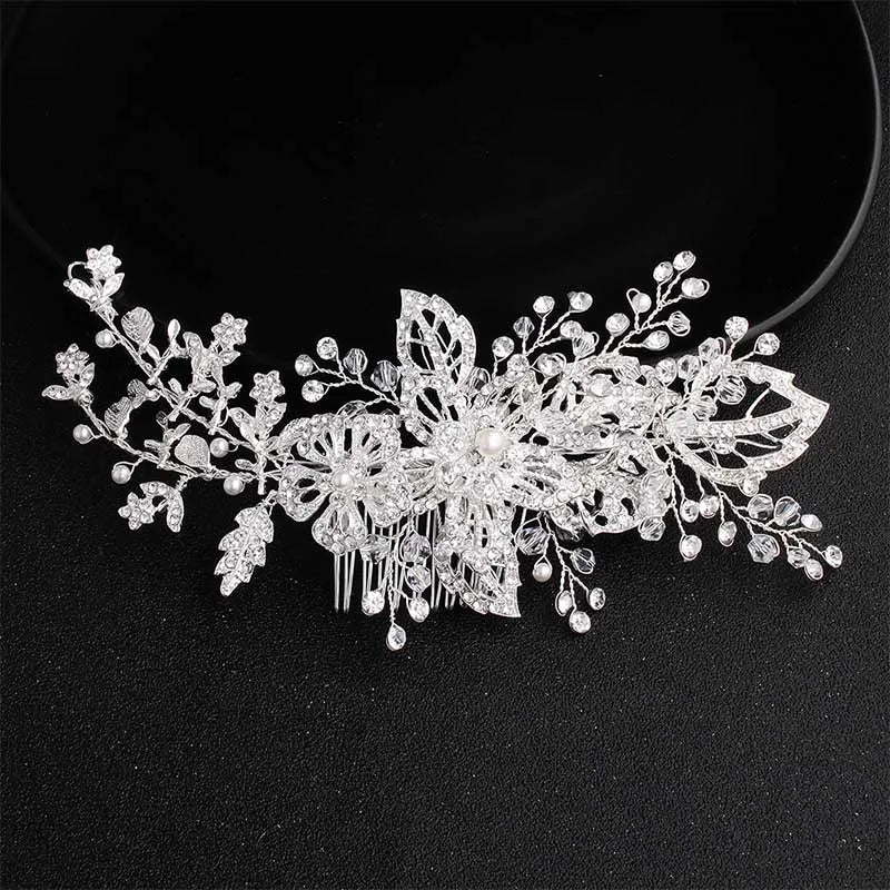 Crystal Wedding Hair Comb Bridal Hair Jewelry Ornaments Hair Clips