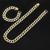 Miami Cuban Link Chain 24" Necklace 16mm Wide Bling Silver