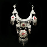 Miao Silver Dance Wear Accessories Chain Pendant Hmong Necklace Jewelry