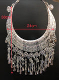 Miao Prata Dan?a Wear Acess?rios Corrente Pingente Hmong Colar
