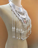 Miao Nationality 5 Layer Collar Flower Necklace