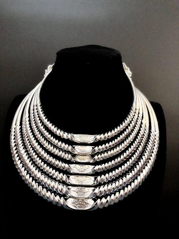 Miao Seven Layer Collar Ethnic Necklace Bosnian Hmong Jewelry