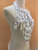 Miao 3-Layer Collar 2 Square Necklace Hmong Performance Jewelry