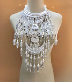 Miao 3-Layer Collar 2 Square Necklace Hmong Performance Jewelry