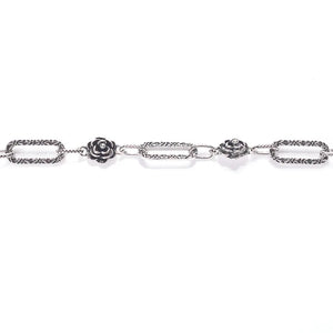 Miasol 1M Antique Silver Zinc Alloy Chain for DIY Jewelry Making