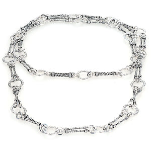Miasol 1M Antique Silver Zinc Alloy Chain for DIY Jewelry Making