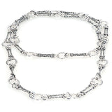 Miasol 1M Antique Silver Zinc Alloy Chain for DIY Jewelry Making