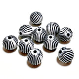 Miasol 100 Pcs 10mm Acrylic Vintage Ethnic Spacer Beads For Jewelry Making