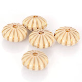 Miasol 100 Pcs Acrylic Stripe Disc Shape Beads for DIY Bracelet Making