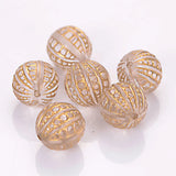 Miasol 100 Pcs Vintage 12mm Acrylic Antique Beads For Jewelry Making