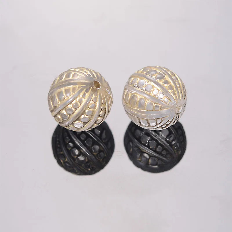 Miasol 100 Pcs Vintage 12mm Acrylic Antique Beads For Jewelry Making