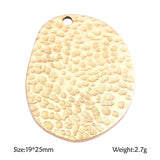 Miasol 2 Pcs Oval Charms Pendants for DIY Jewelry Making