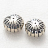 Miasol 20 Pcs 12x18mm Acrylic Stripe Flat Round Spacers Charms Beads DIY Jewelry