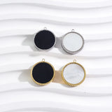 Golden Stainless Steel Minimalist Charms with Shell