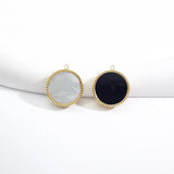Golden Stainless Steel Minimalist Charms with Shell
