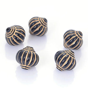 Miasol Plating Acrylic Round Lantern Spacers Beads DIY Jewelry Making Charms