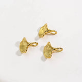 Miasol 3Pcs 13MM Ins Style Ginkgo Leaf Pendant Charms