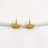 Miasol 3Pcs 13MM Ins Style Ginkgo Leaf Pendant Charms