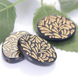 Miasol 50 Pcs Plating Acrylic Spacers Charms Beads for DIY Jewelry