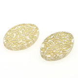 Miasol 50 Pcs Plating Acrylic Spacers Charms Beads for DIY Jewelry