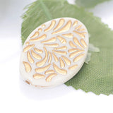 Miasol 50 Pcs Plating Acrylic Spacers Charms Beads for DIY Jewelry