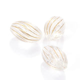 Miasol 500 Pcs 9x15mm Acrylic Twist Spacers Beads for DIY Jewelry Making