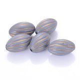 Miasol 500 Pcs 9x15mm Acrylic Twist Spacers Beads for DIY Jewelry Making