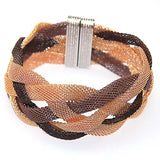 Miasol Brazilian Braided Net Chain Wrap Bracelet