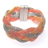 Miasol Brazilian Braided Net Chain Wrap Bracelet