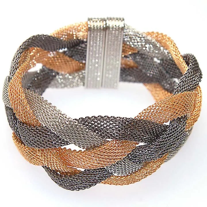 Miasol Brazilian Braided Net Chain Wrap Bracelet