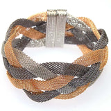 Miasol Brazilian Braided Net Chain Wrap Bracelet