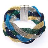 Miasol Brazilian Braided Net Chain Wrap Bracelet