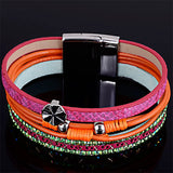 Miasol PU Leather Charm Bracelet Christmas B1576