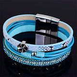 Miasol PU Leather Charm Bracelet Christmas B1576