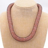 Miasol Resin Crystal Statement Necklace