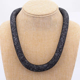 Miasol Resin Crystal Statement Necklace