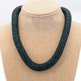 Miasol Resin Crystal Statement Necklace