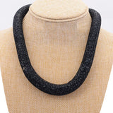 Miasol Resin Crystal Statement Necklace
