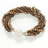 Miasol Crystal Charm Bracelet with Magnetic Clasp