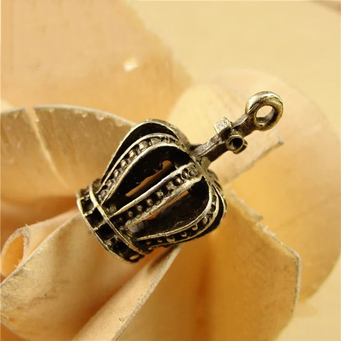 10pcs Crown Bead Caps Charms End Beads For Jewelry Making