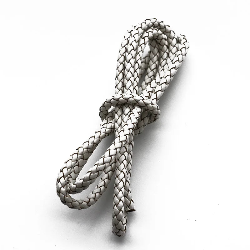 2m 3/4/5/6mm Round Leather Cord for Bracelet Making