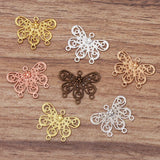 50pcs 18x22mm Copper Butterfly Charms DIY Necklace Bracelet Jewelry Making