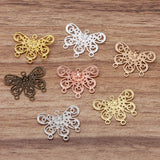 50pcs 18x22mm Copper Butterfly Charms DIY Necklace Bracelet Jewelry Making